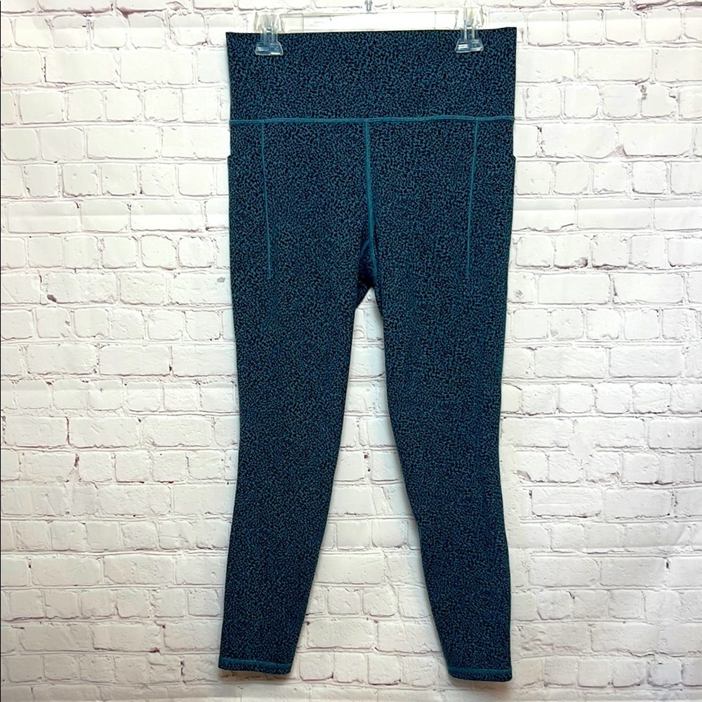 Athleta Teal Patterned Leggings